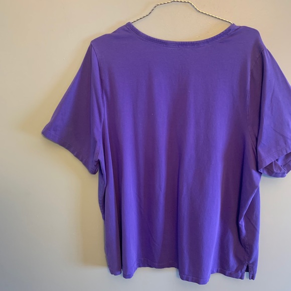 purple short sleeve t-shirt, 1xl - Picture 2 of 4